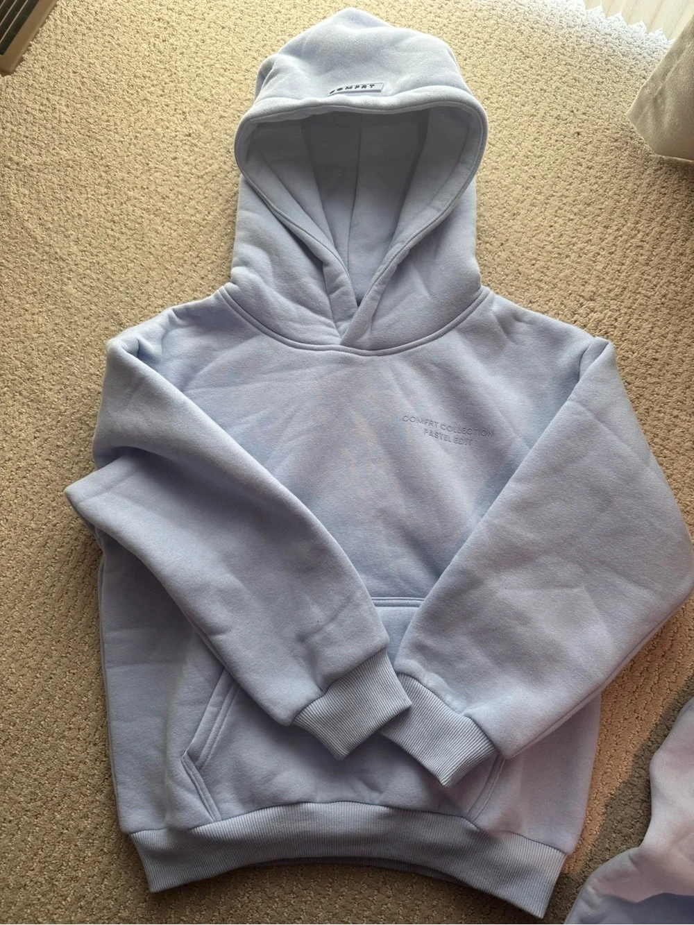 Brand New, never worn! Comfrt Pastel Collection Hoodie and Shorts set.  Kids S.